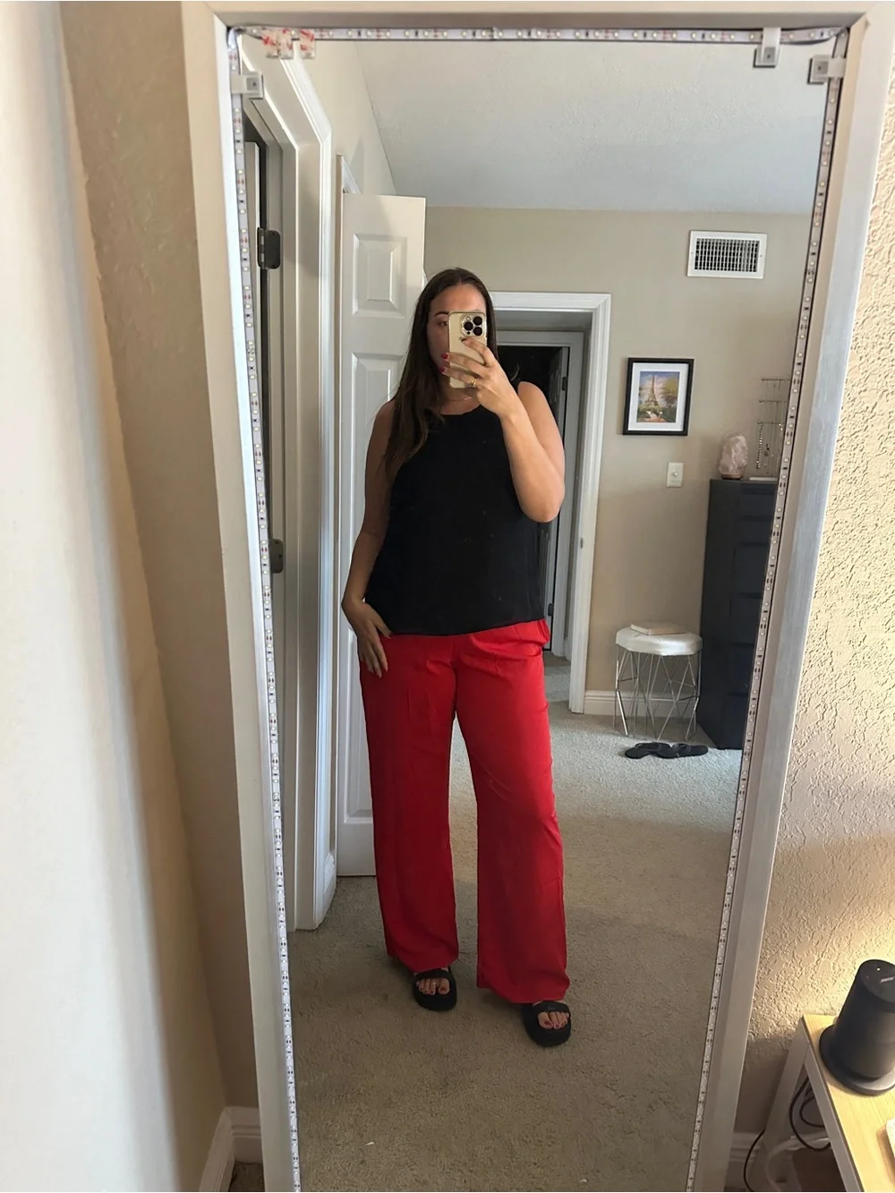 Abercrombie & Fitch bright red